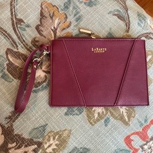 Burgundy LaBante clutch